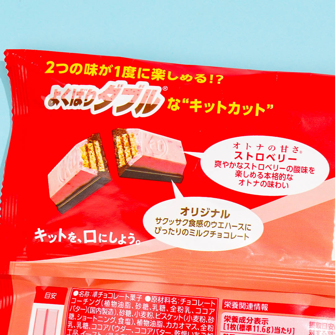 Kit Kat Yokubari Double Chocolates - Strawberry & Original