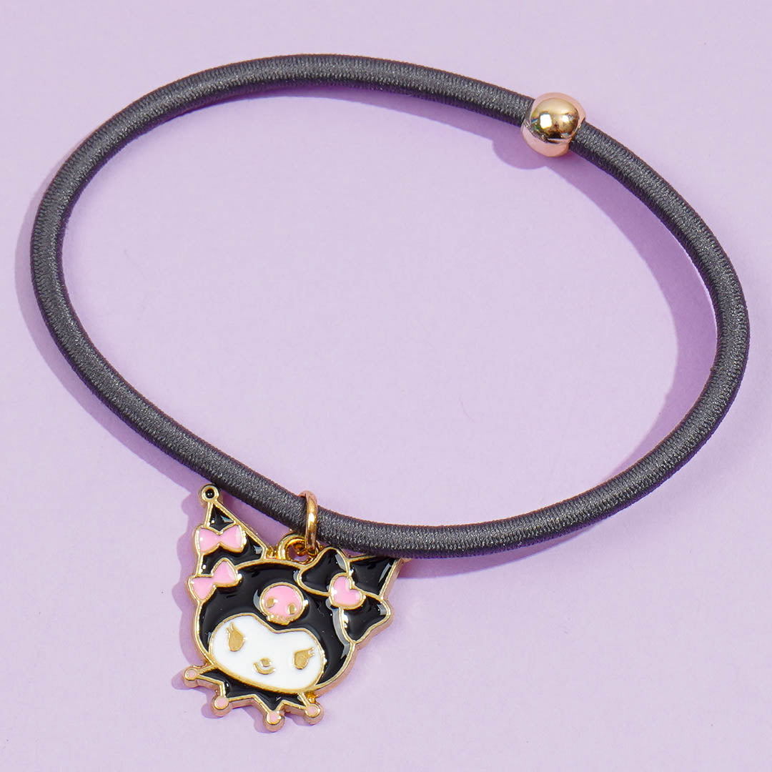 Kuromi Ribbony Charm Hair Tie