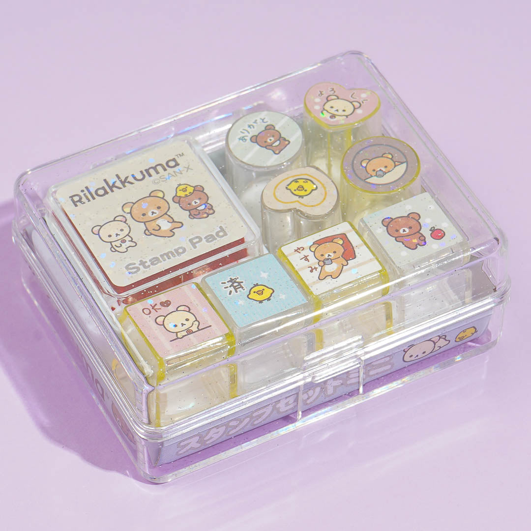 Rilakkuma Glittery Stamp Set
