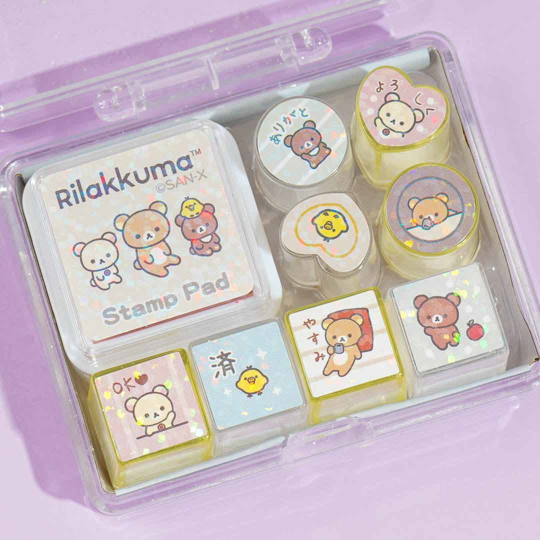 Rilakkuma Glittery Stamp Set