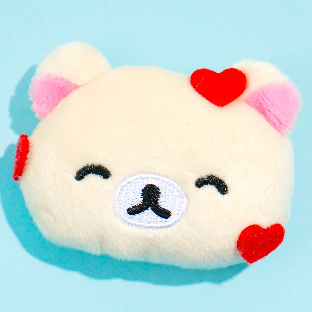 Korilakkuma Love Emoji Plush Badge