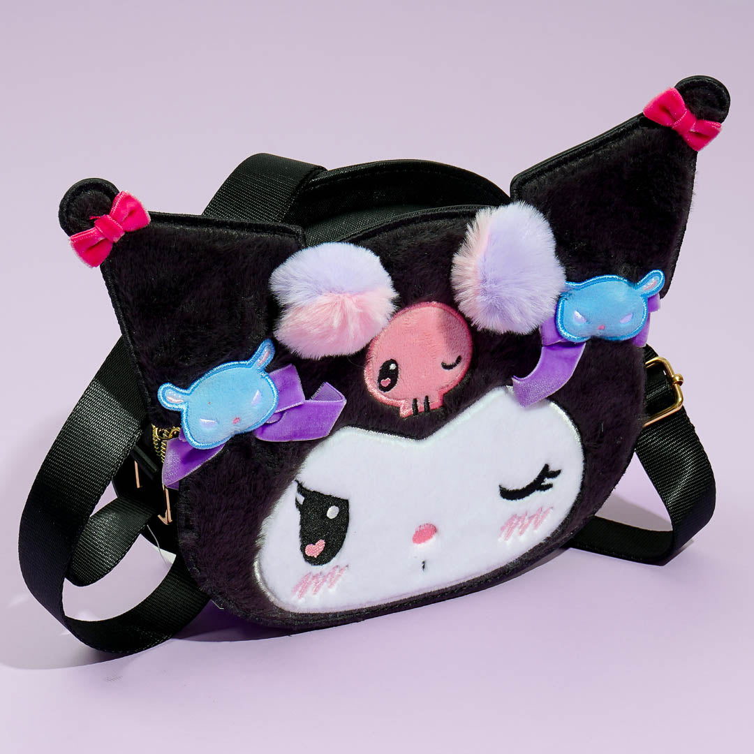 Kuromi Romi Kyun Room Face-Shaped Shoulder Bag