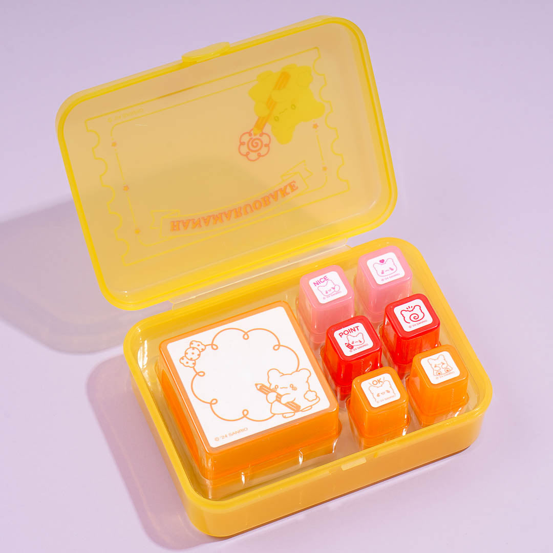 Hanamaruobake Self-Inking Stamp Set