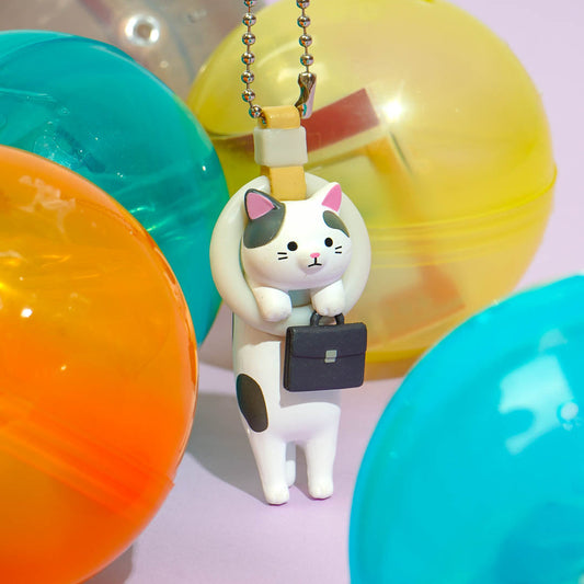 Commuting Cat Charm Gachapon