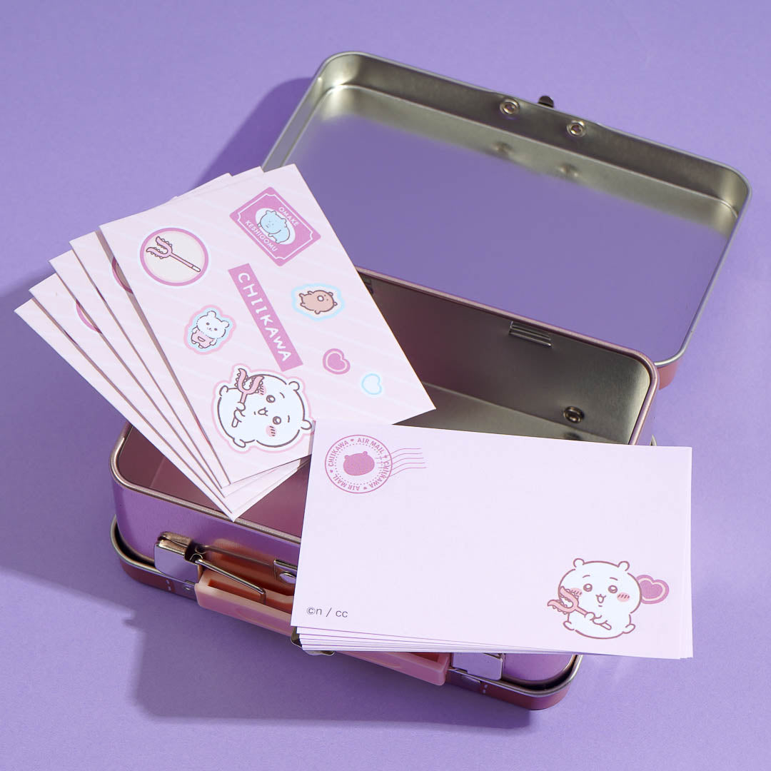 Chiikawa Mini Letter Set With Tin Case