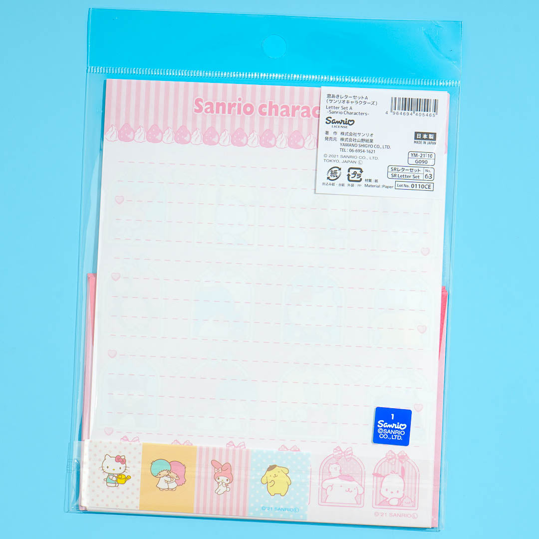Sanrio Characters Window Letter Set