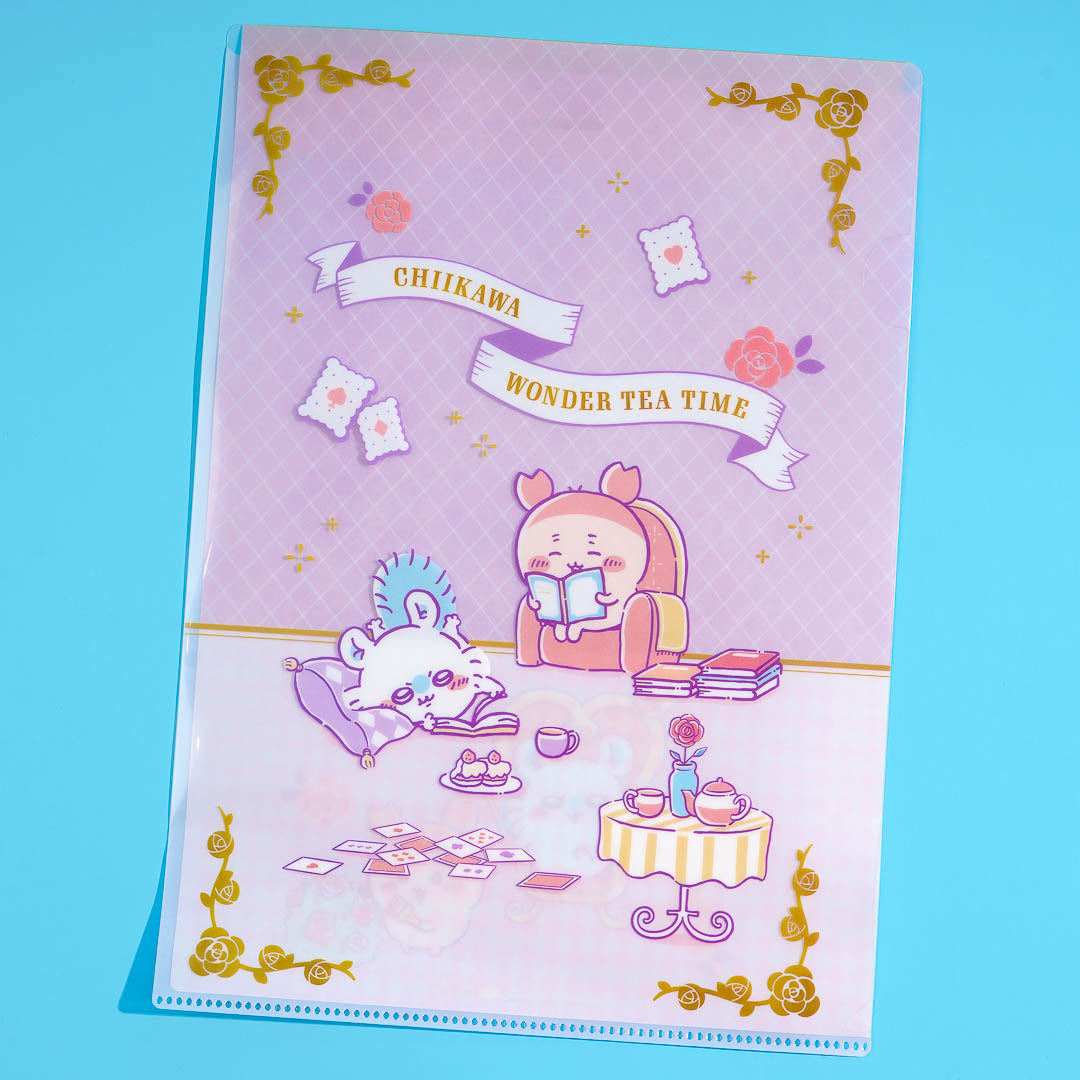 Chiikawa Tea Time A4 Clear File with Envelope