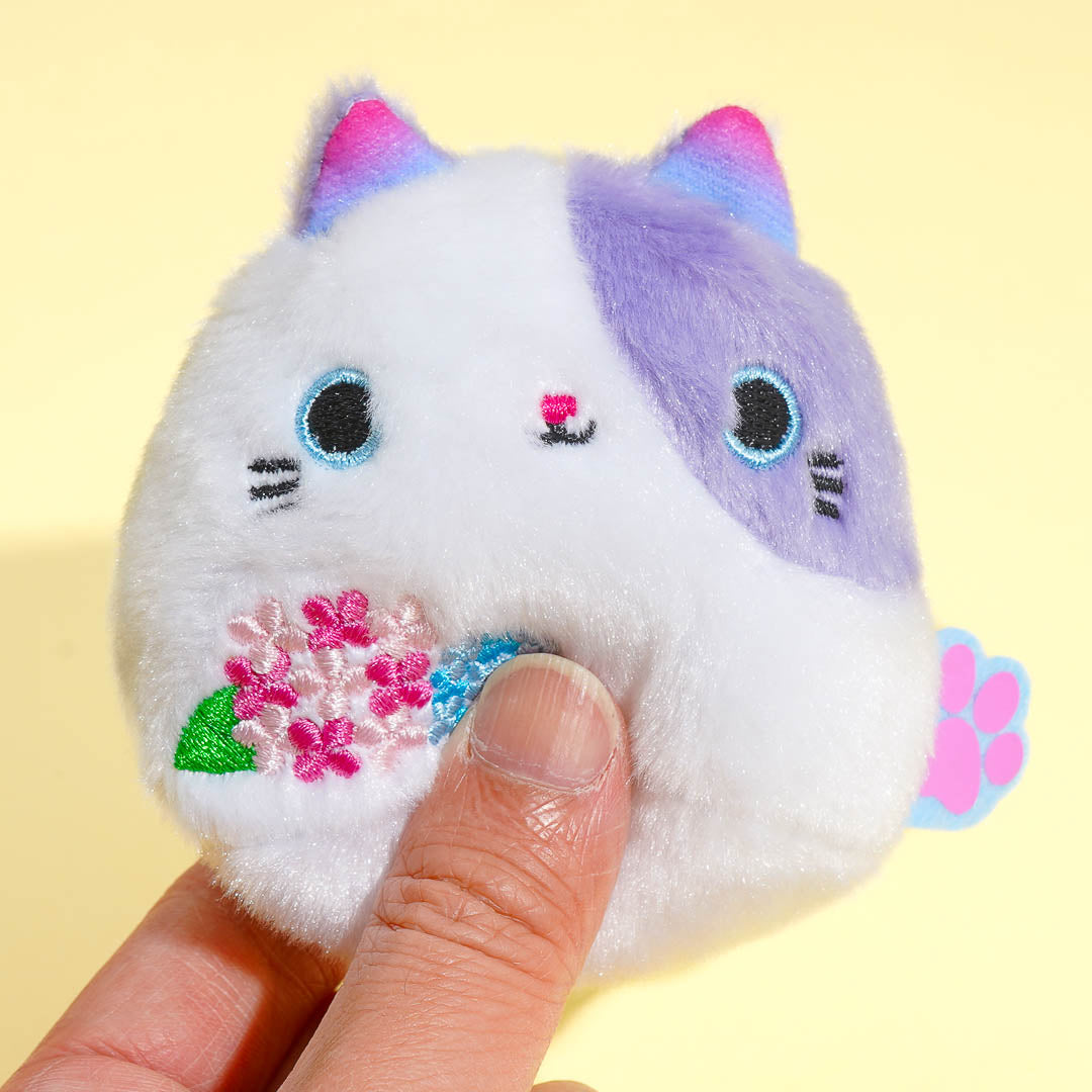 Neko Dango Flower Plushie - Hydrangea / Mini