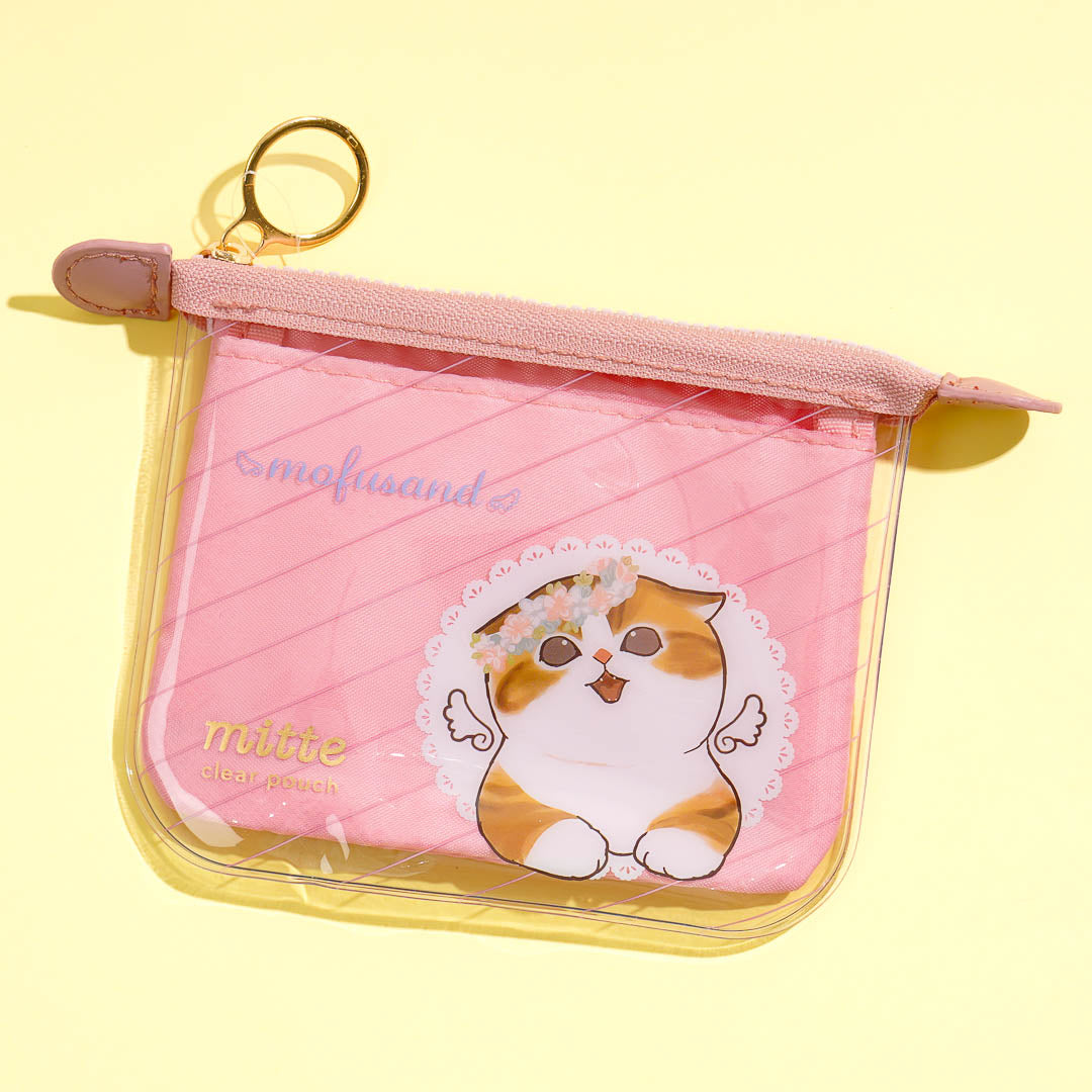 Mofusand Mitte Angel Nyan Mini Flat Pouch