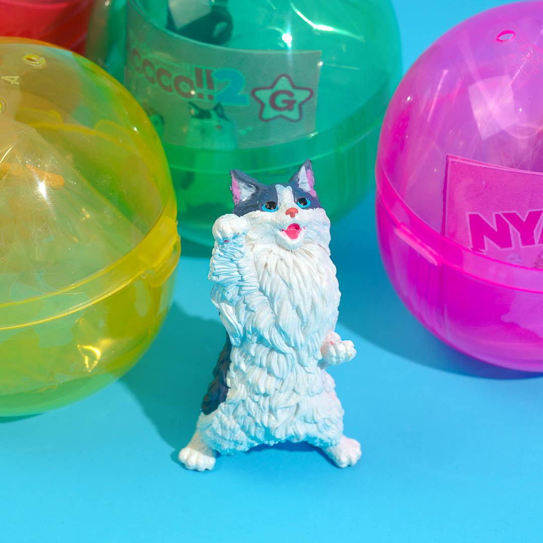 Nyaoooo 2 Cheering Cat Figure Gachapon