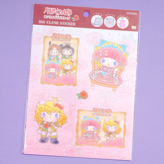 Sanrio Characters x The Rose of Versailles Big Clear Stickers