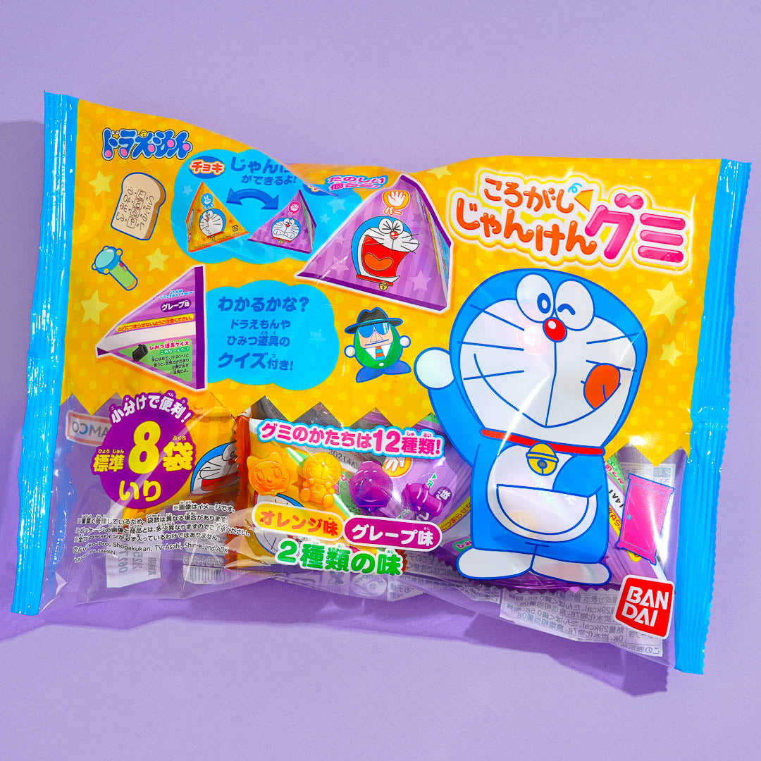 Doraemon Rolling Rock Paper Scissors Gummy