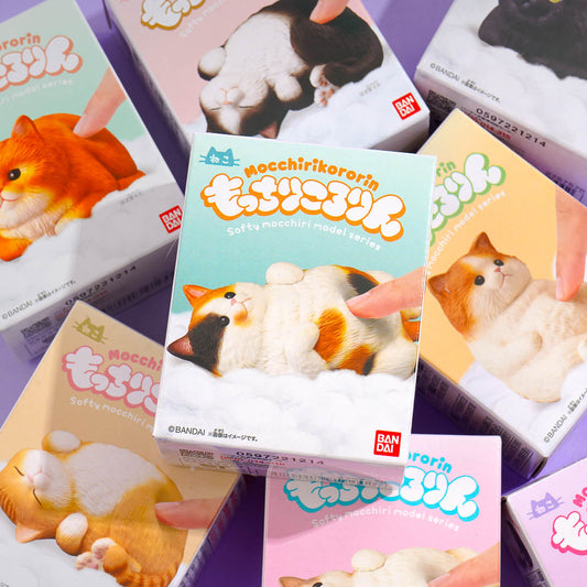 Bandai Mocchirikororin Cat Figure