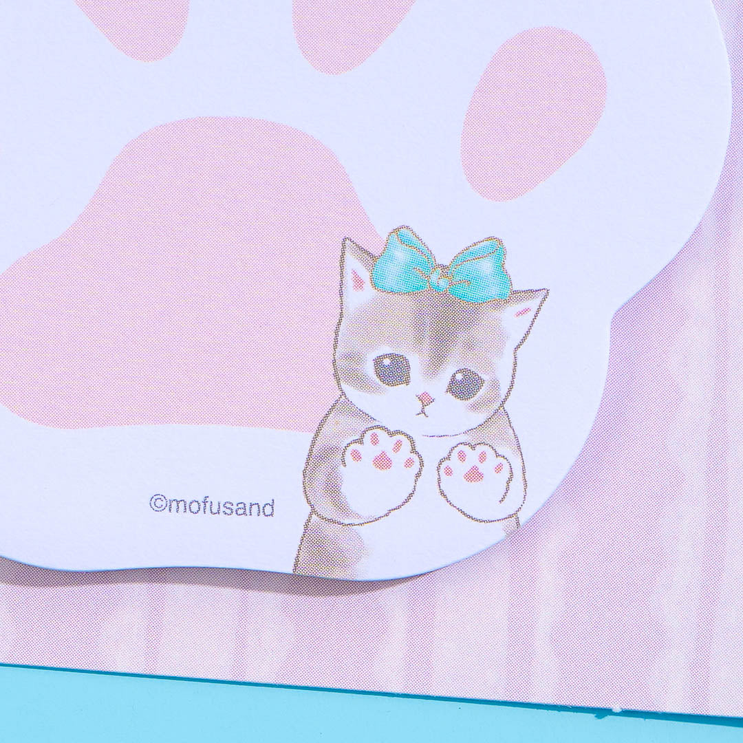 Mofusand Kitty Paw Die-cut Sticky Notes