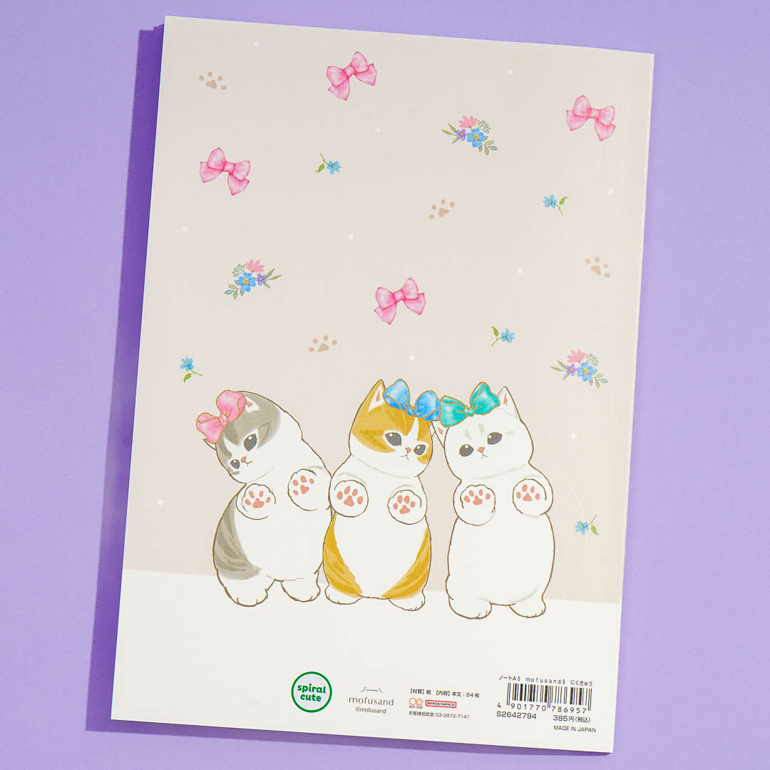 Mofusand Ribbon Kitty Notebook