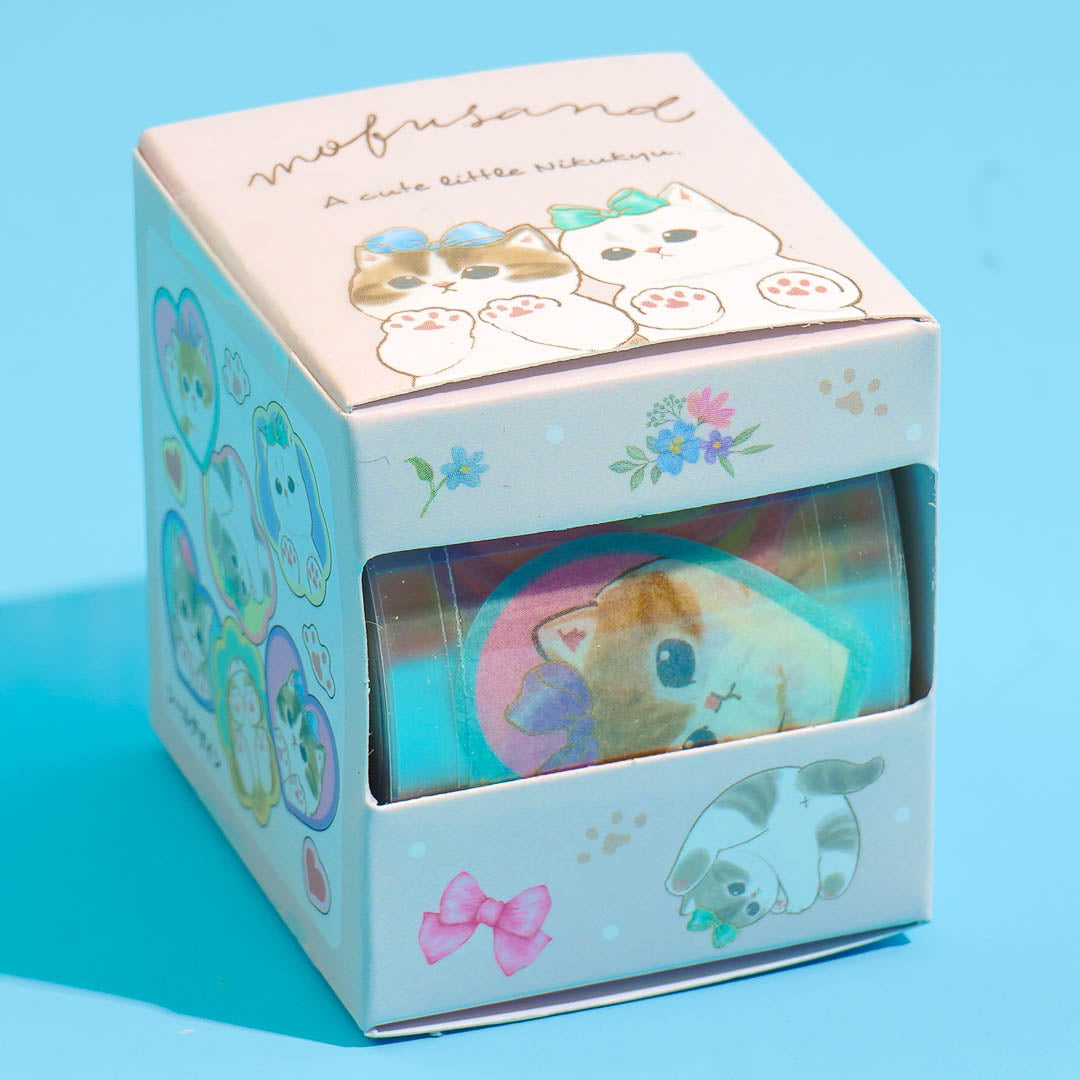 Mofusand Ribbon Kitty Masking Stickers
