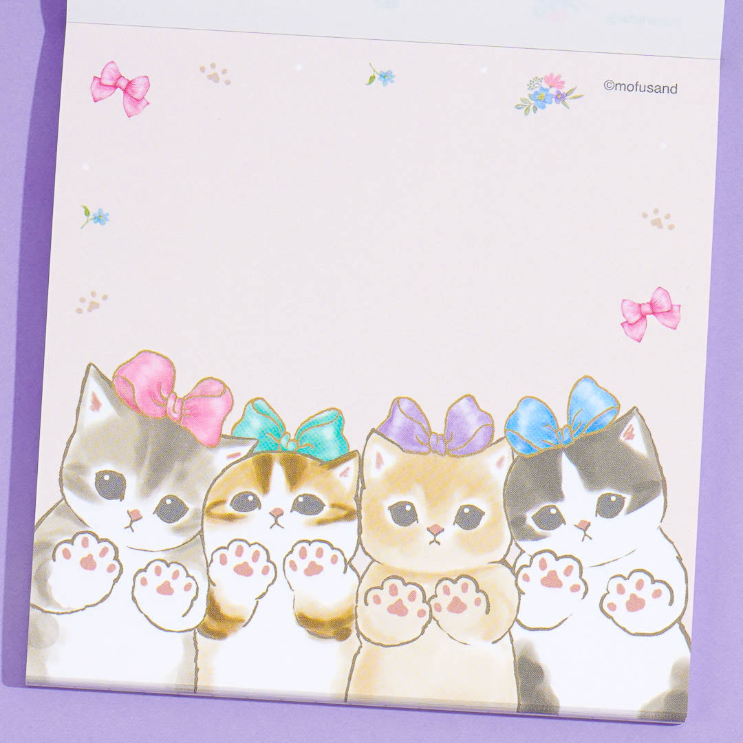 Mofusand Ribbon Kitty Memo Pad