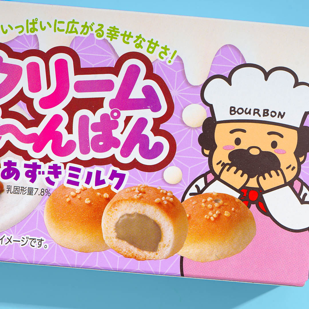 Bourbon Anpan Bread Snacks - Azuki Milk
