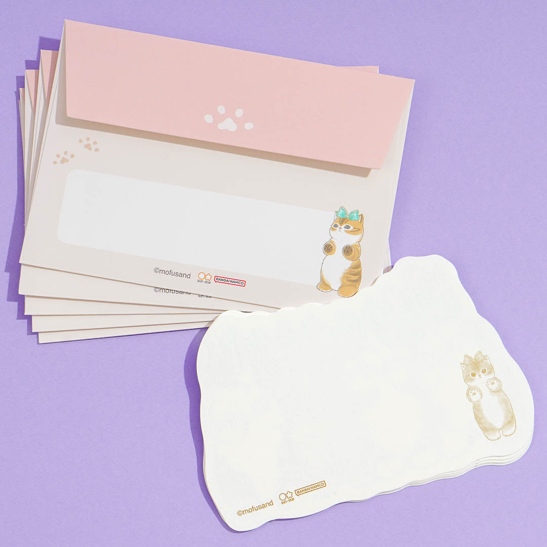 Mofusand Ribbon Kitty Mini Letter Set