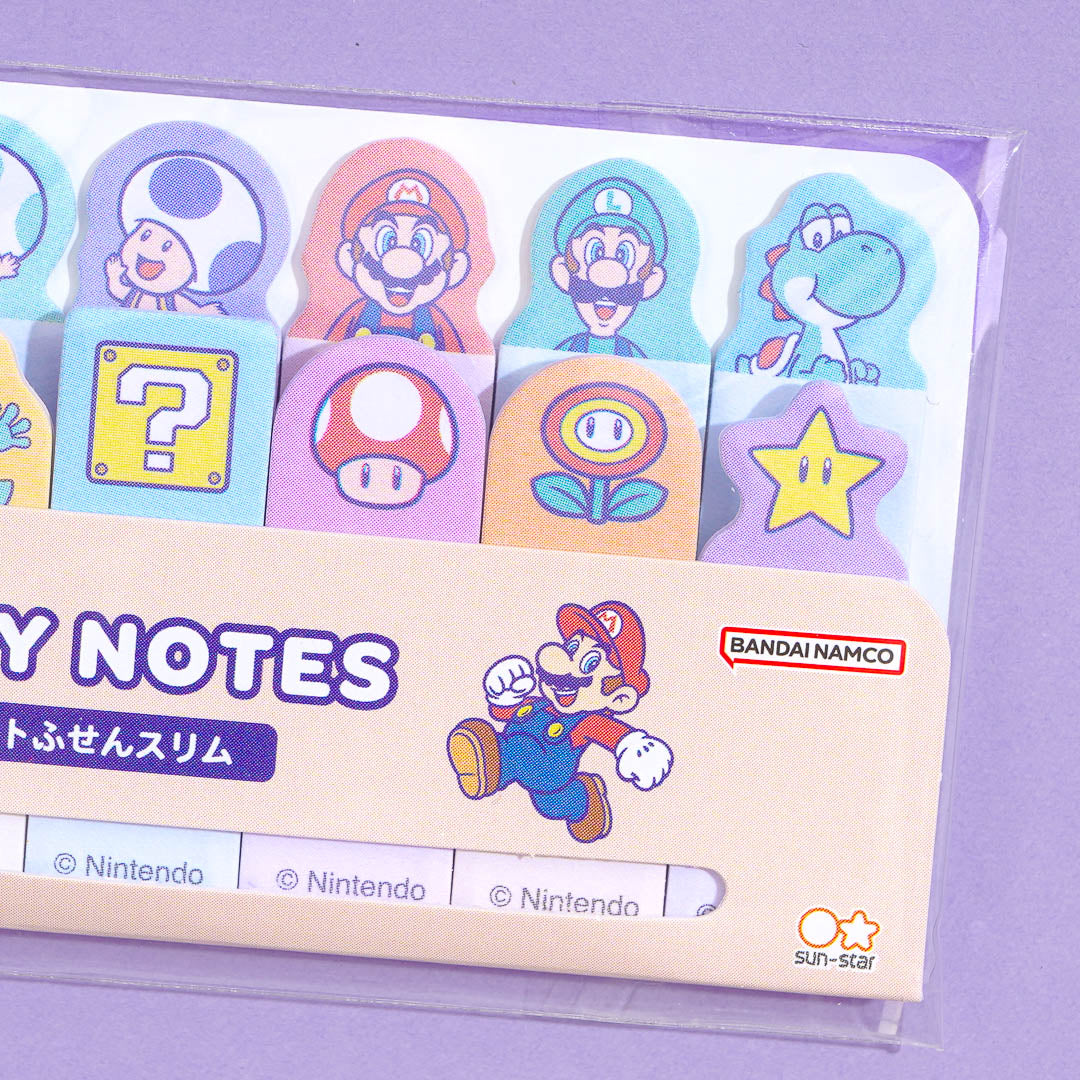 Super Mario Die-Cut Slim Sticky Notes