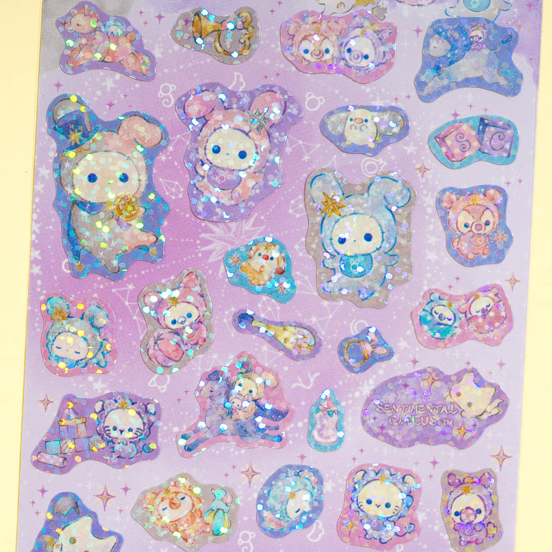 Sentimental Circus Starry Sky Glitter Stickers