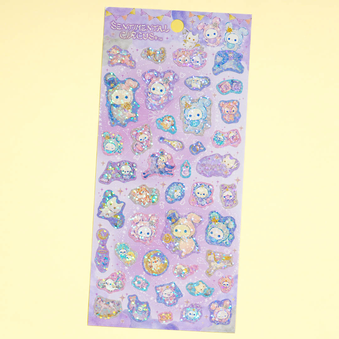 Sentimental Circus Starry Sky Glitter Stickers