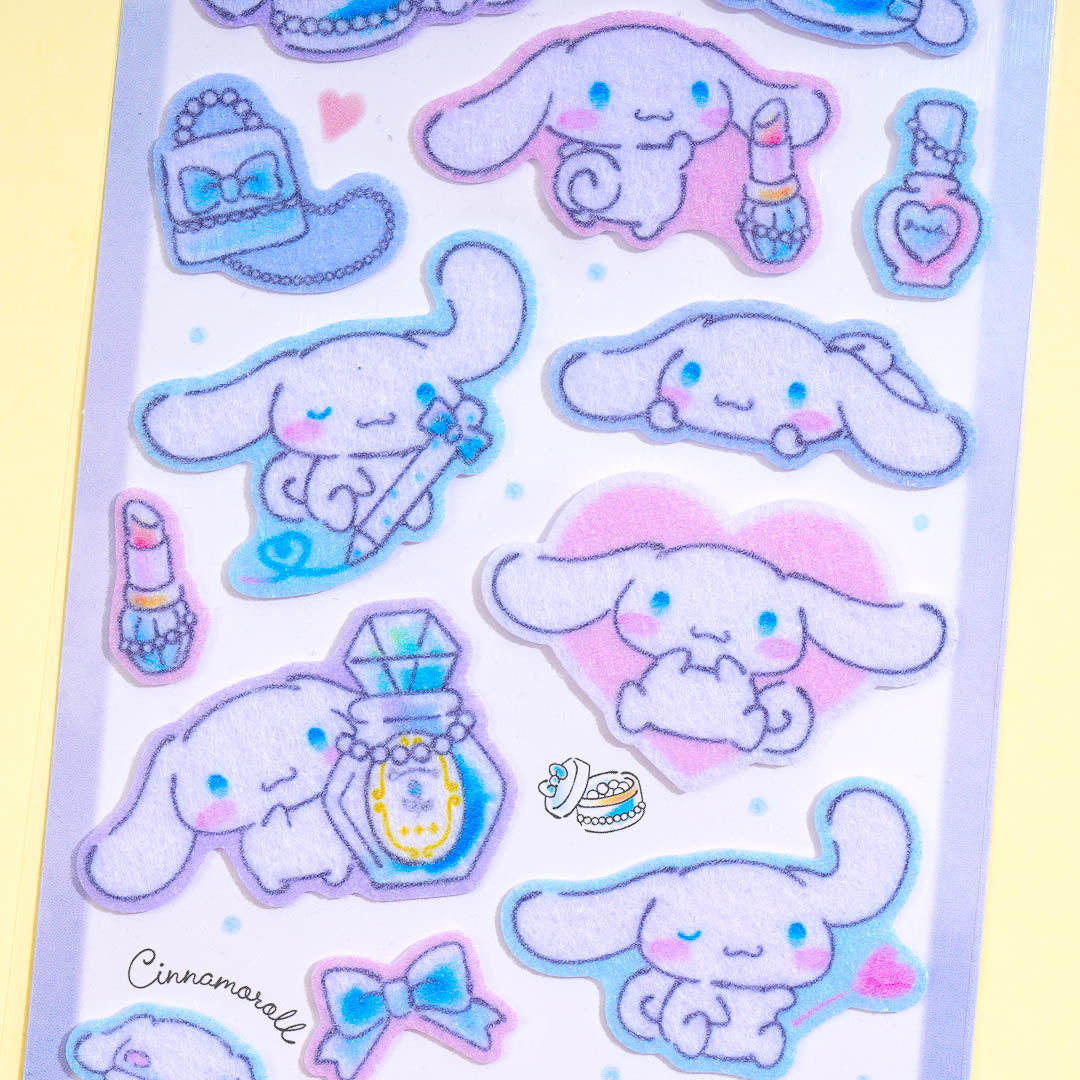 Cinnamoroll Beauty Time Felt Stickers