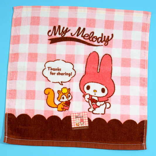 My Melody Squirrel Friend Hand Towel