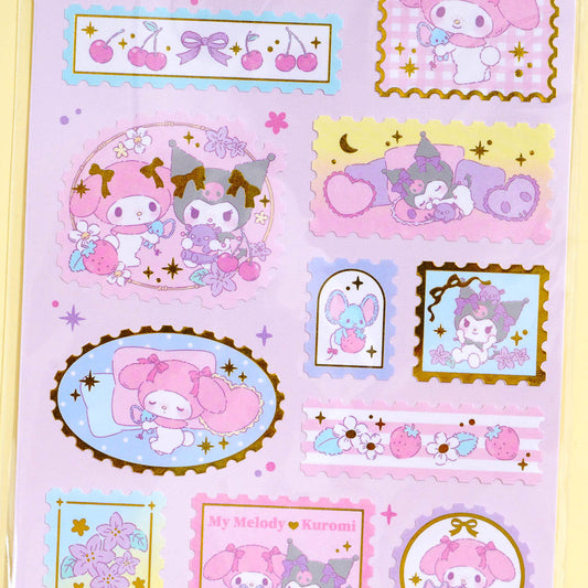 My Melody and Kuromi Kitte Style Stickers