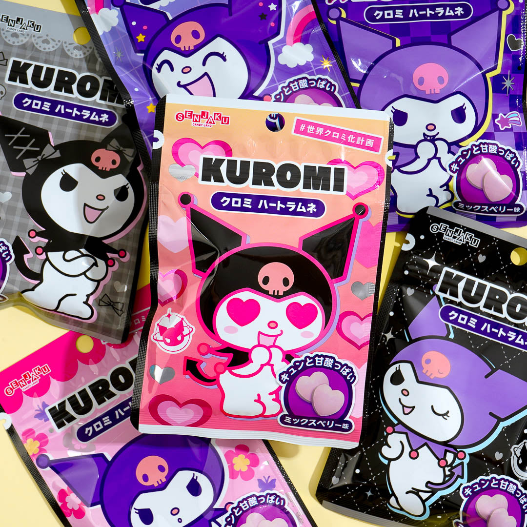Senjaku Kuromi Heart Ramune - Mixed Berry