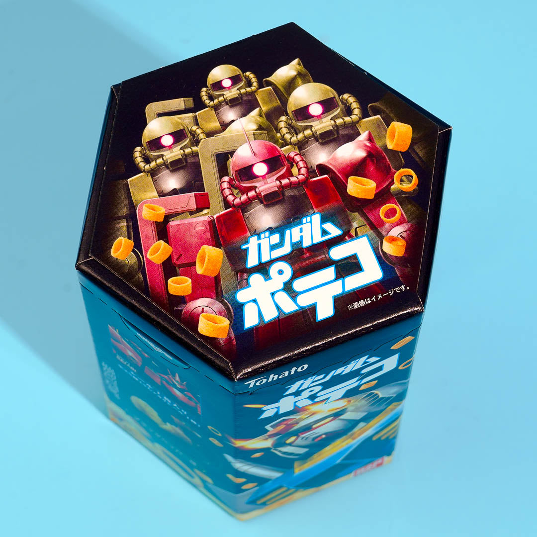 Gundam x Tohato Poteco Potato Ring Snacks - Black Pepper
