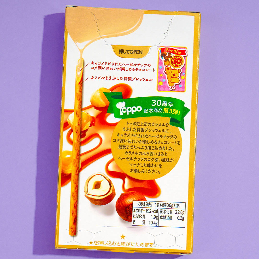 Toppo Biscuit Sticks - Caramelized Hazelnuts