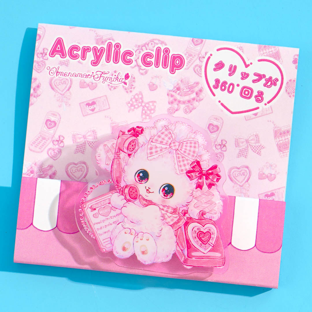 Amenomori Fumika Idol Pink Acrylic Clip