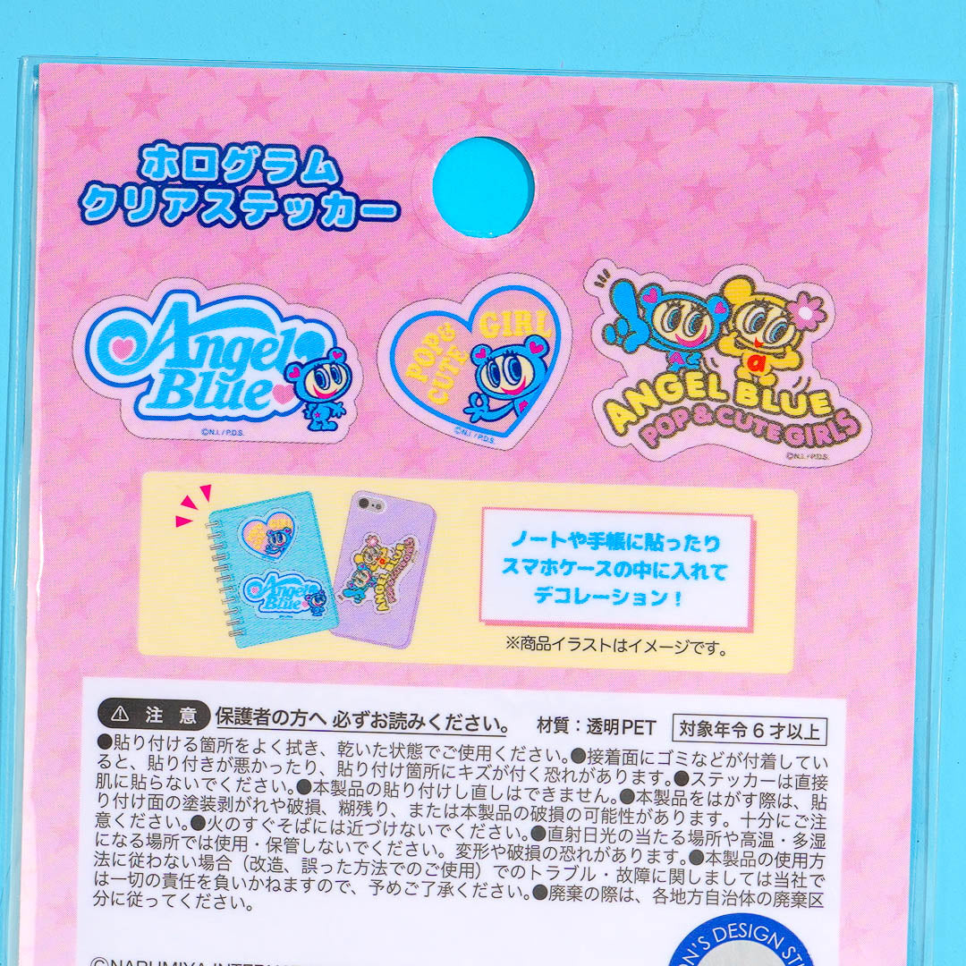 Angel Blue Pop Girls Stickers
