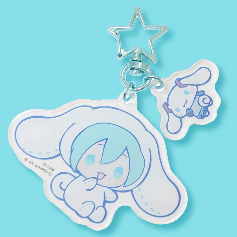 Hatsune Miku x Cinnamoroll Acrylic Keychain