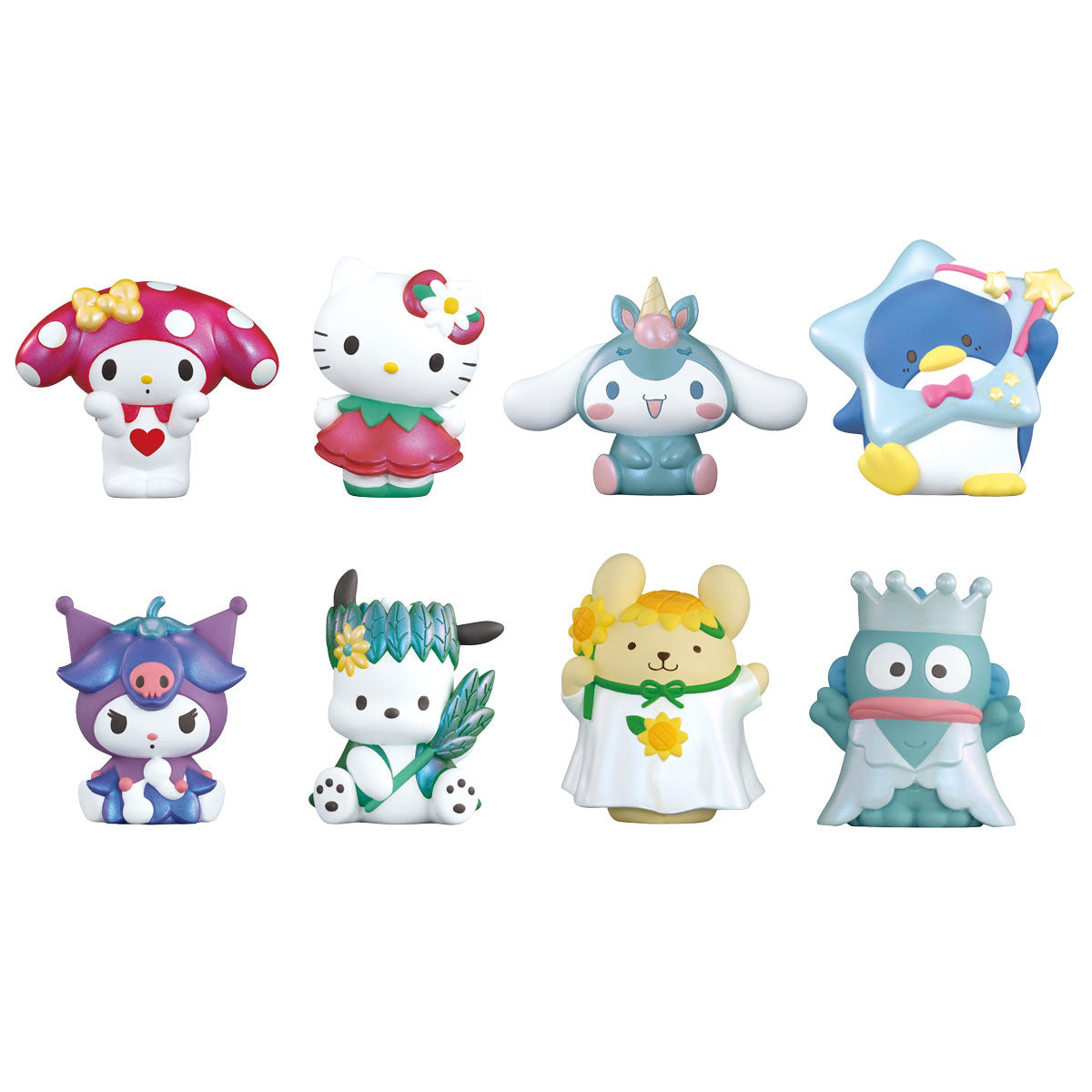 Sanrio Characters Friends 3 Figure With Gum