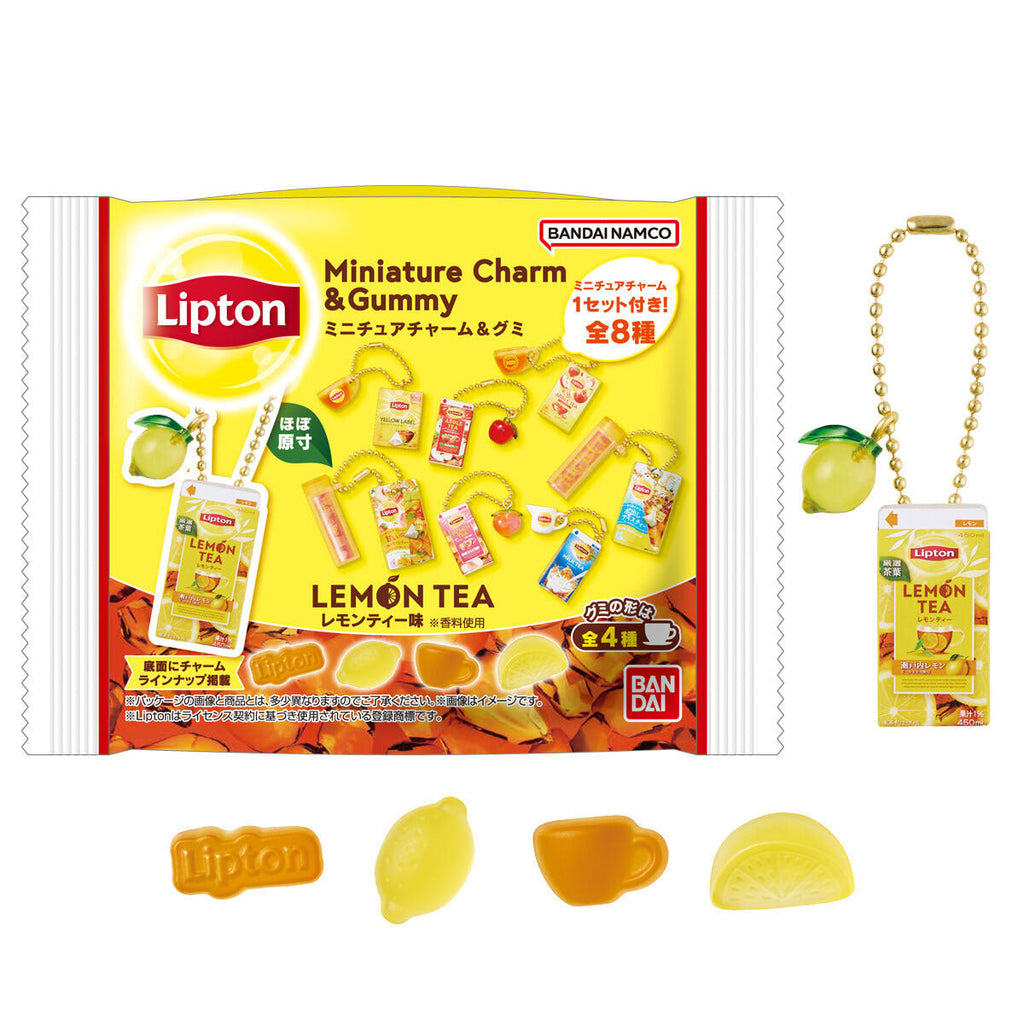 Lipton tea gummy and charm