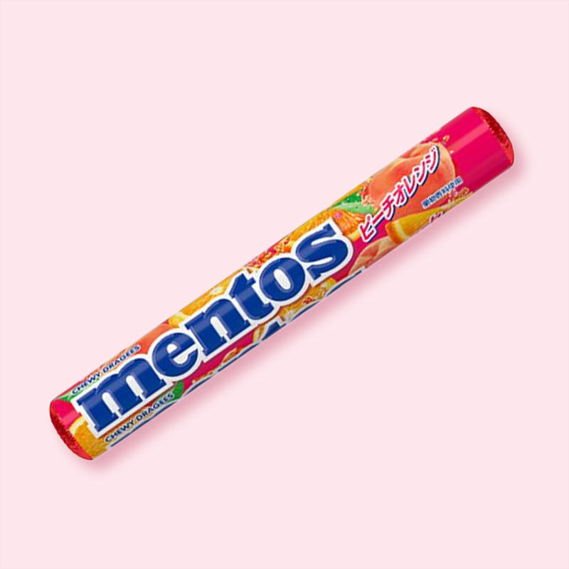 Mentos Chewy Candy - Peach Orange