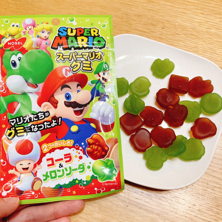 Super Mario Gummy Candy - Cola & Melon