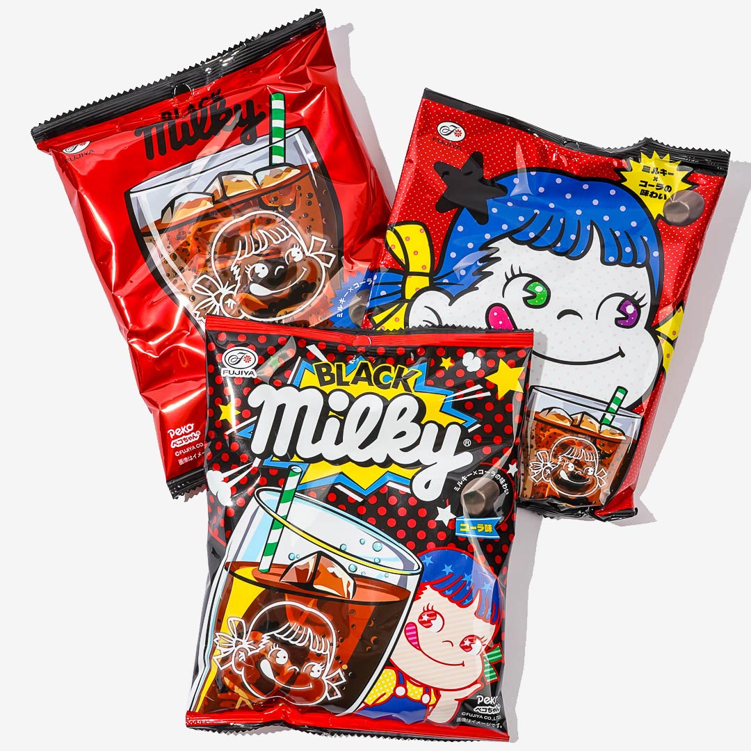Black Milky Peko-Chan Soft Candy - Cola