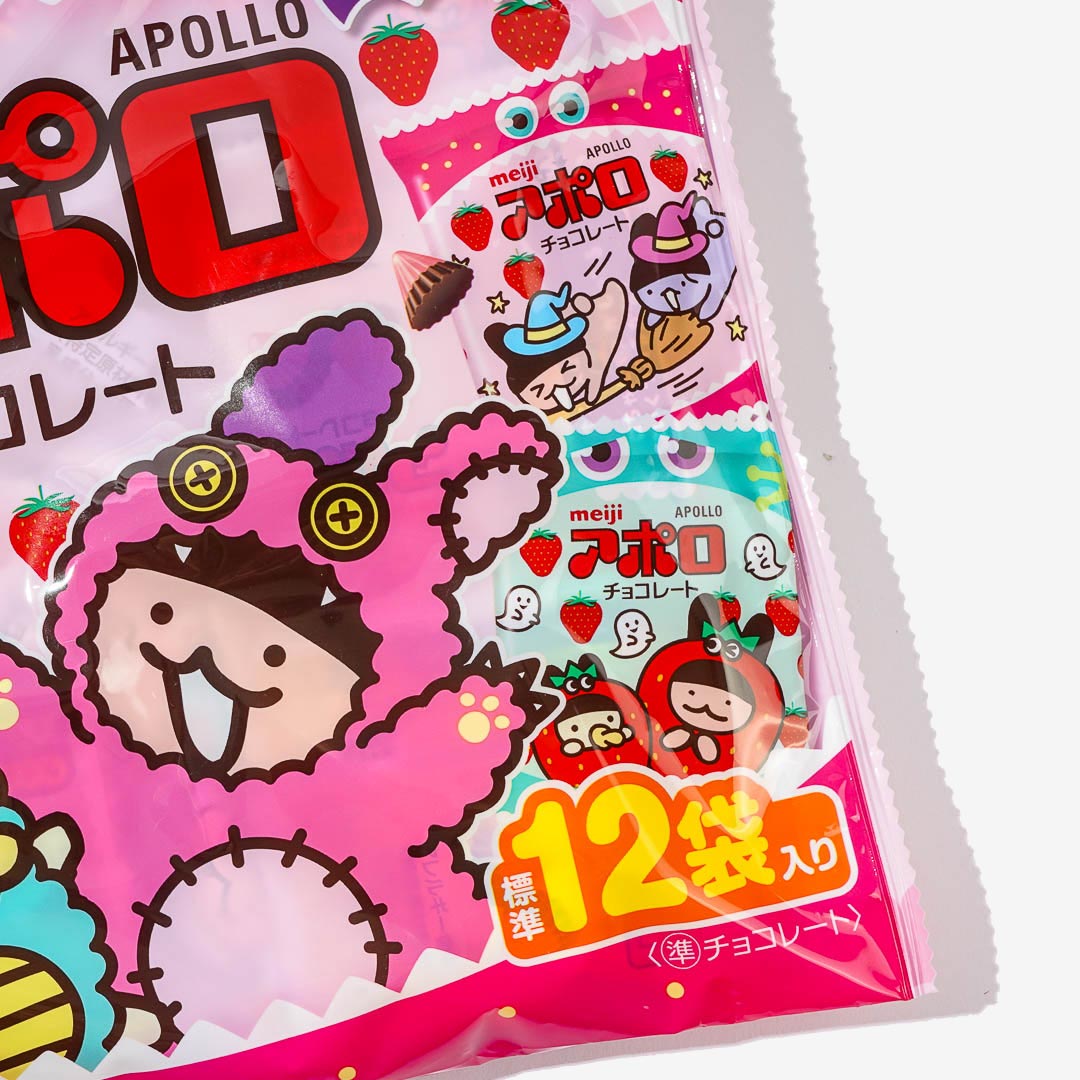 Meiji Apollo Halloween Strawberry Chocolate Pack - 12 pcs