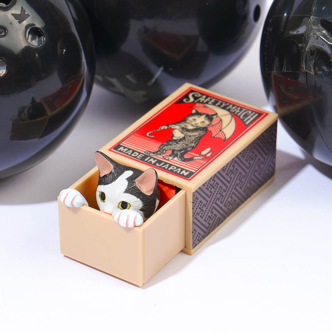 Funabashi Tsutomu Matchbox Cat Gachapon