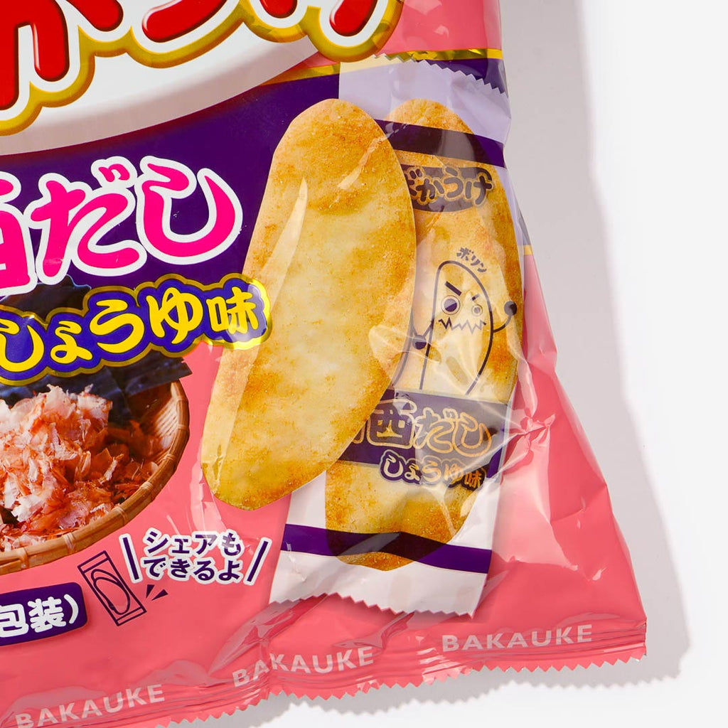 Befco Bakauke Rice Crackers - Kansai Dashi Soy Sauce