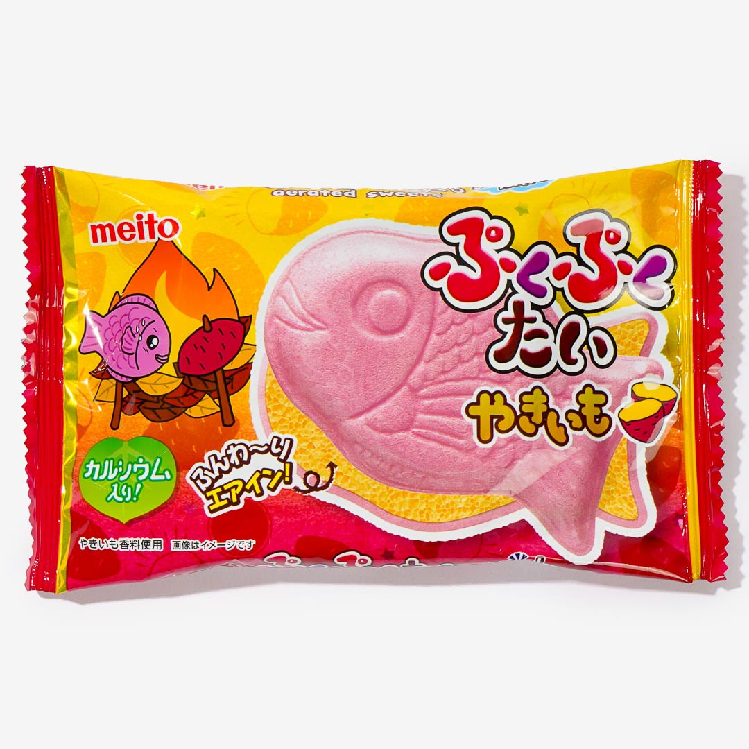 Meito Pukupukutai Fish Shaped Wafer - Roasted Sweet Potatoes