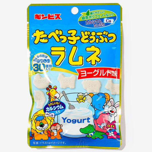 Ginbis Tabekko Animal Ramune Candy - Yogurt
