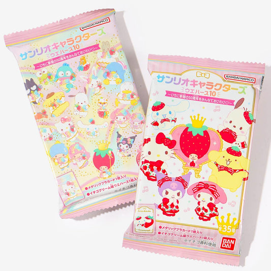 Sanrio Characters Ichigo Shimbun Card With Wafer