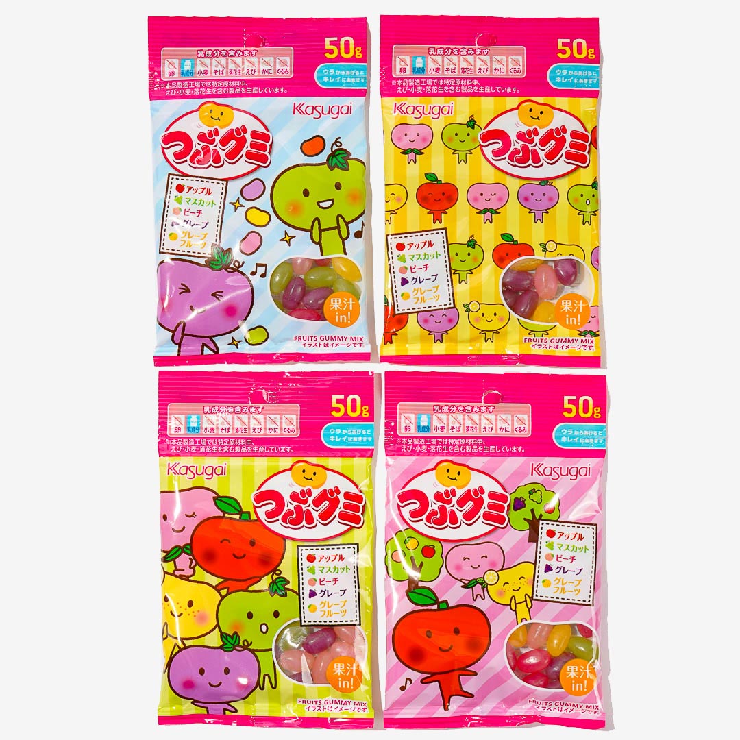 Kasugai Tsubu Gummy - Assorted Fruits
