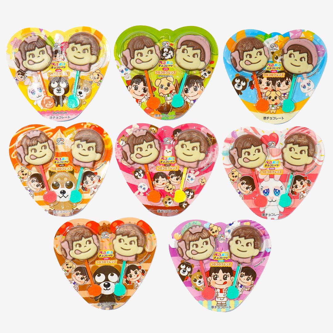 Fujiya Peko & Poko Chocolate Lollipop - 2pcs