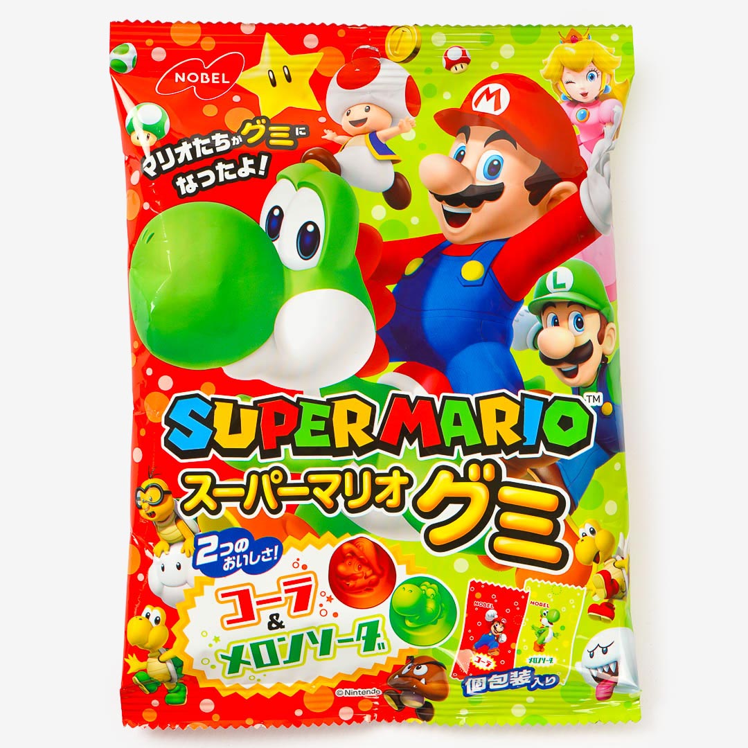 Super Mario Gummy Candy - Cola & Melon