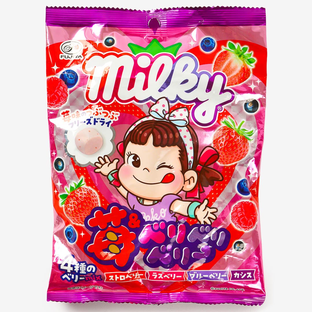 Milky Peko-Chan Soft Candy - 4 Types of Berries